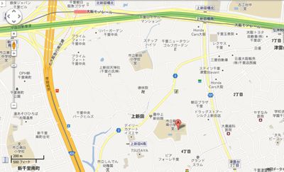 新田南小学校の地図